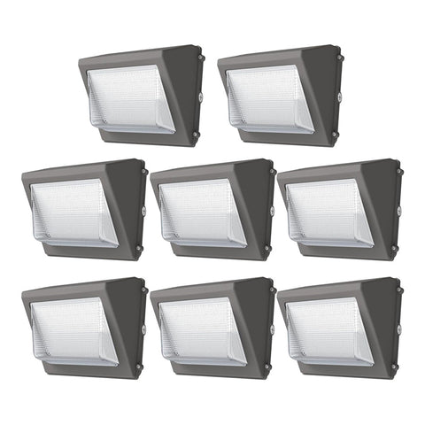 CIRC 120W High-Output LED Wall Pack | Tunable White 4500K-5700K | Commercial Grade Photocell | Weatherproof Glass Lens