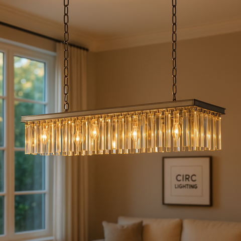 Rhys Rectangular Chandelier 49"