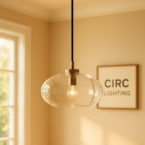 Cabrette Clear Glass Pendant