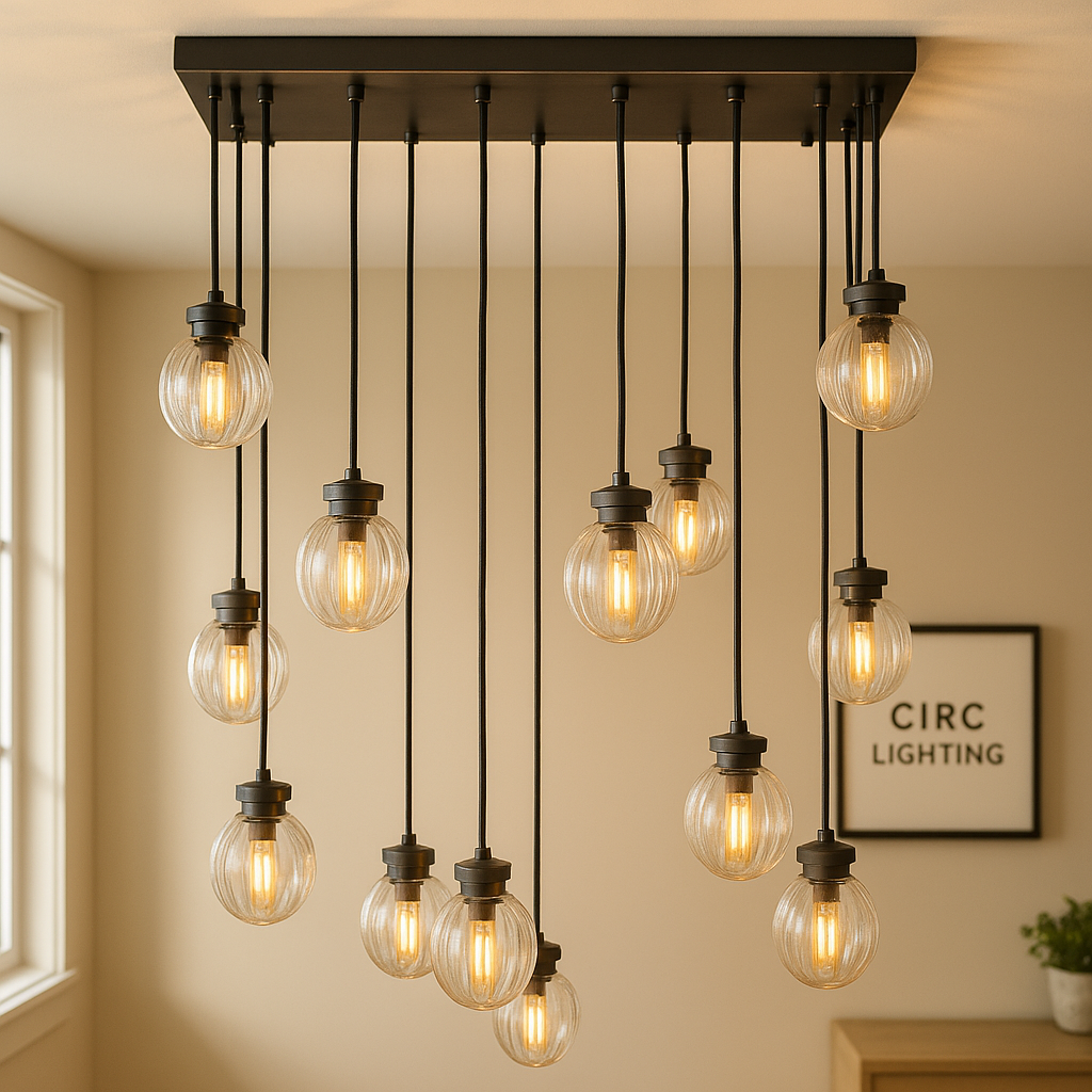 Pearl Rectangular Chandelier 36"