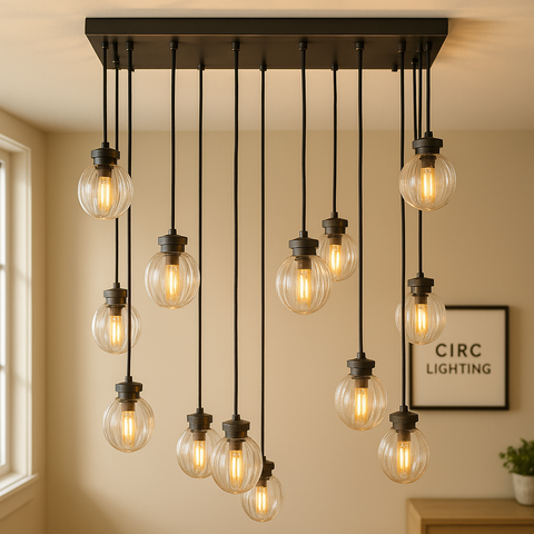 Pearl Rectangular Chandelier 36"