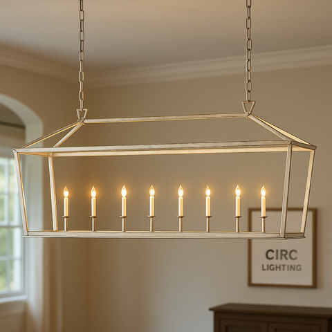 19th C. English Openwork Rectangular Chandelier 72"