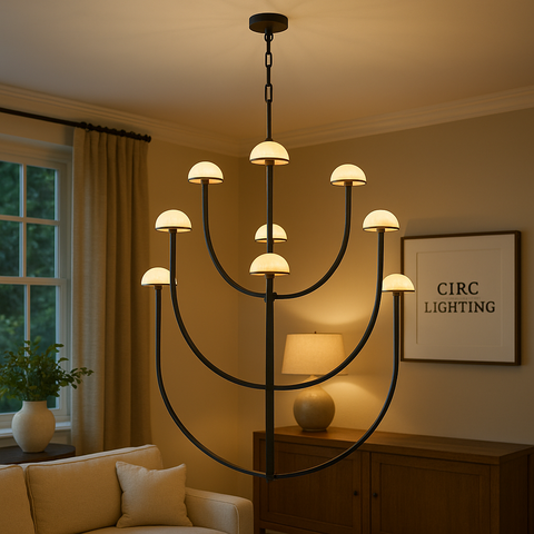 Pedra Round Chandelier 40"