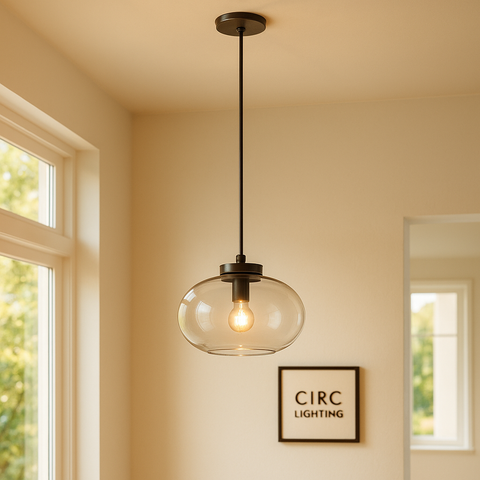 Cabrette Clear Glass Pendant