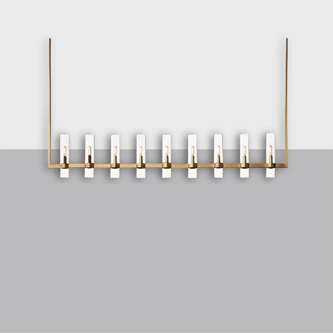 Ravelle Linear Chandelier 73" – Glass LED