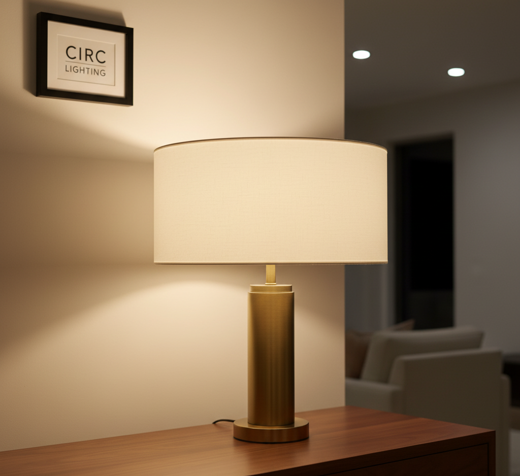 French Drum Linen Shade