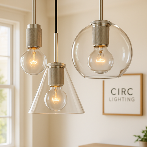 Utilitaire Glass Slope Shade Pendant