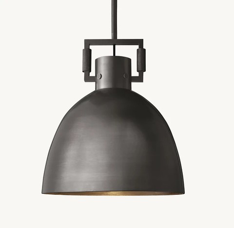 Machinist Metal Cloche Pendant – Brass & Nickel