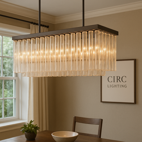 Cielo Rectangular Chandelier 54"