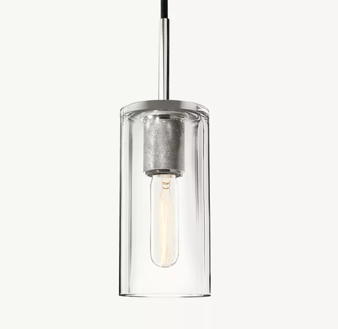 Utilitaire Cylinder Shade Pendant – Glass Light