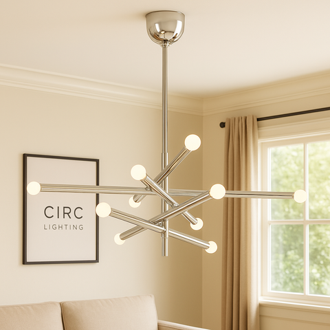 Rousseau 10-Light Mobile Orb Chandelier