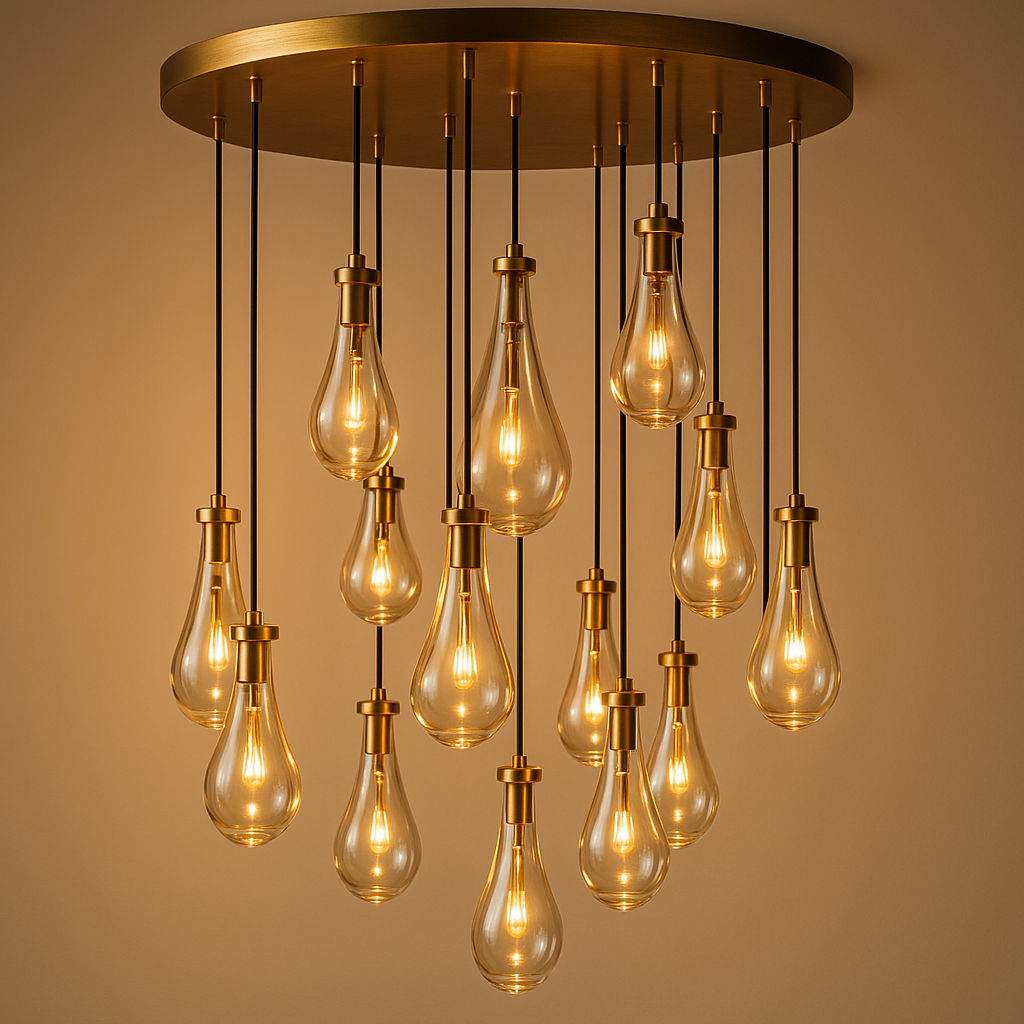 Rain Round Chandelier 36"