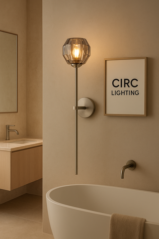 Boule de Cristal Smoke Glass Grand Sconce