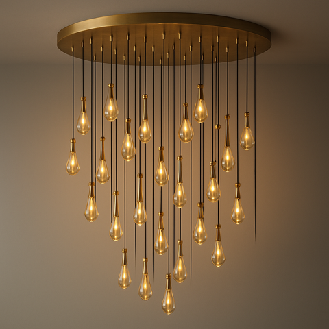 Rain Round Chandelier 60"