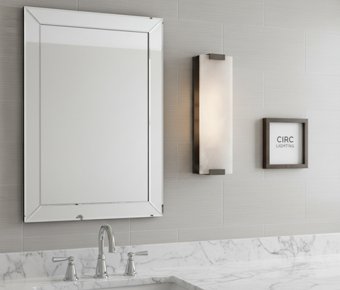 Hand-Carved Alabaster Grand Sconce