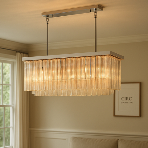 Cielo Rectangular Chandelier 54"