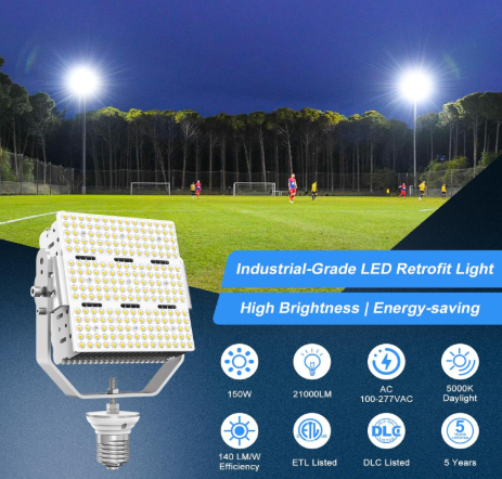 CIRC 240W LED Retrofit Kit 5000K 100–277V with Optical Lens