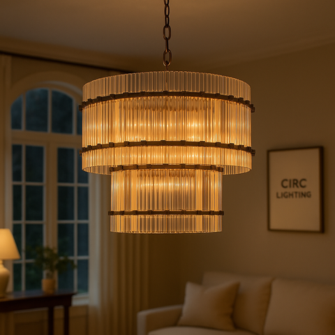 San Marco Two-Tier Round Chandelier 22"