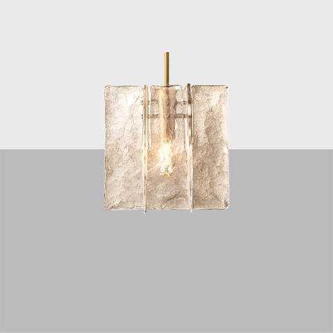 Lattice Smoke Glass Pendant Light