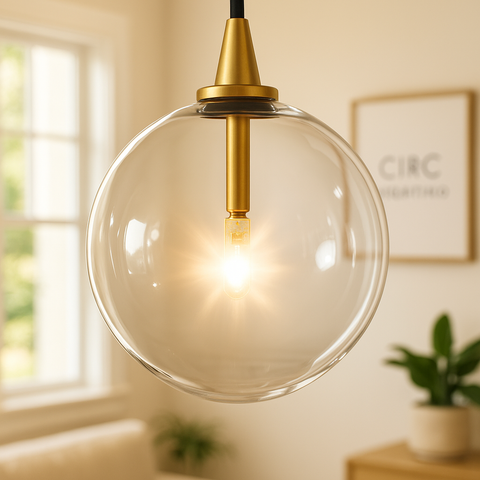 Glass Globe Mobile Pendant