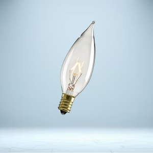Flame Tip Candelabra Bulb 7.5W | E12 Clear 2700K