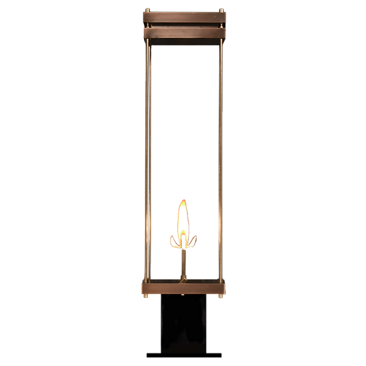 Austin 30" Carriage Gas & Electric Post Lantern | Antique Copper