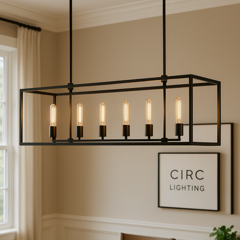 Beckman Rectangular Chandelier 54"