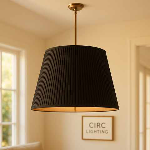 Reed Pleated Barrel Pendant