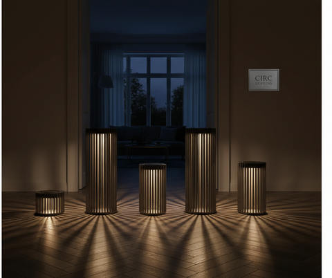 Porto Aluminum Round Solar Lantern