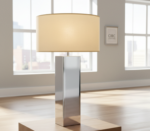 Sarezzo Metal Square Table Lamp