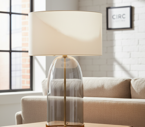 Blom Clear Glass Table Lamp