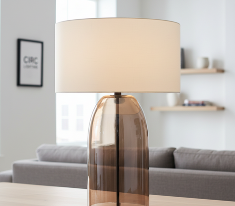 Blom Amber Glass Table Lamp
