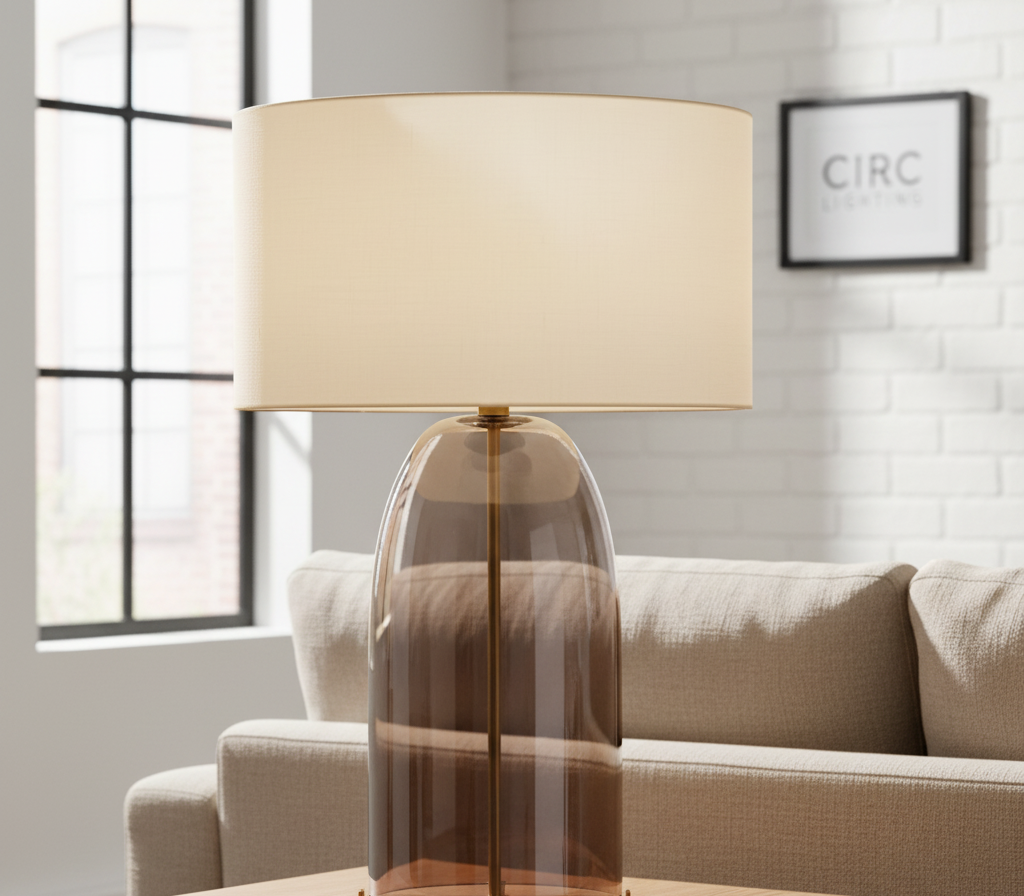 Blom Amber Glass Table Lamp