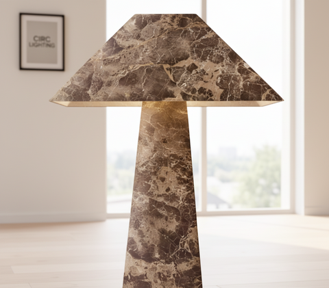 Mycena Obelisk Stone Table Lamp