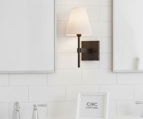 Fulham Linen Shade Sconce