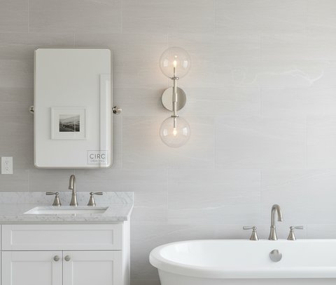 Glass Globe Linear Sconce