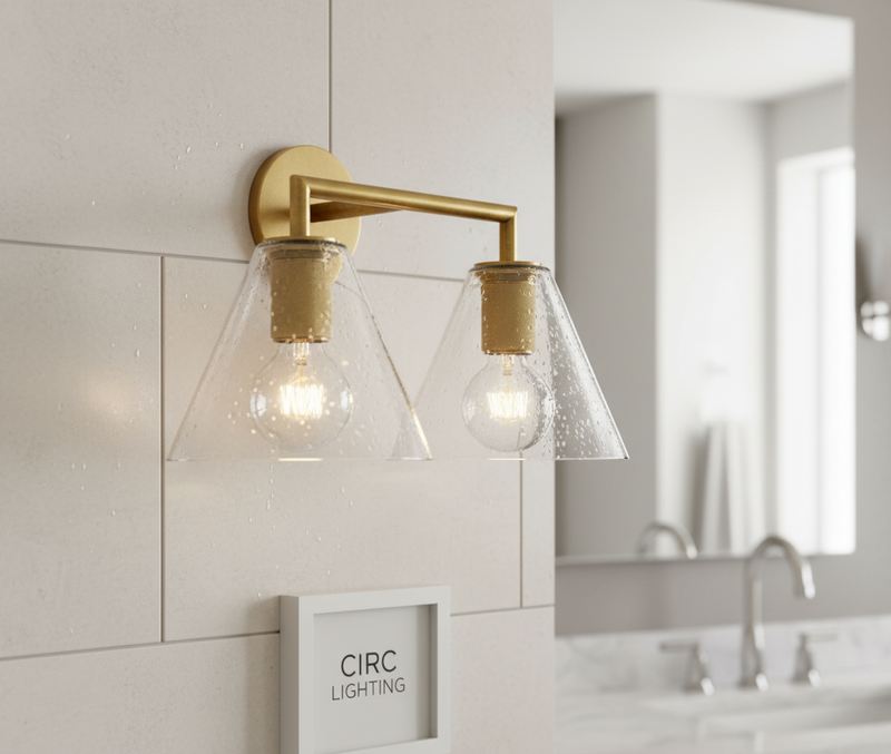 Utilitaire Funnel Shade Double Sconce