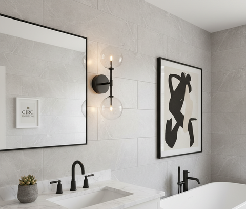 Glass Globe Linear Sconce