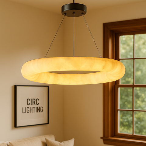 Rivage Lisse Round Chandelier 31"