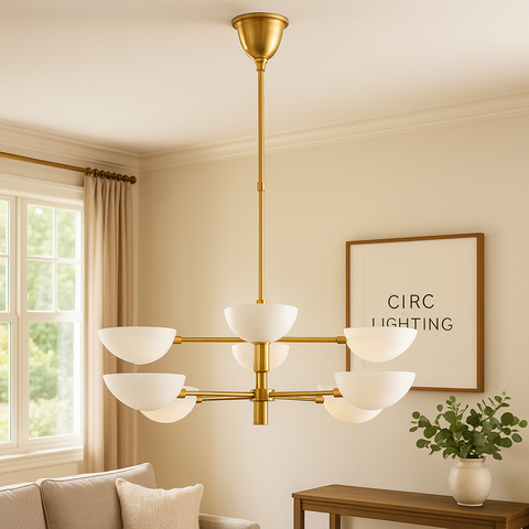 Graphic Chandelier 38"