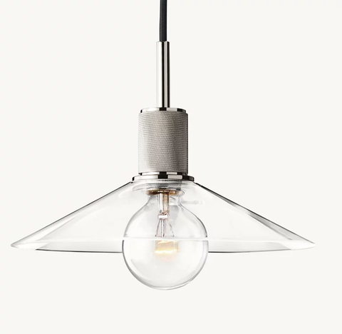 Utilitaire Glass Slope Shade Pendant Light