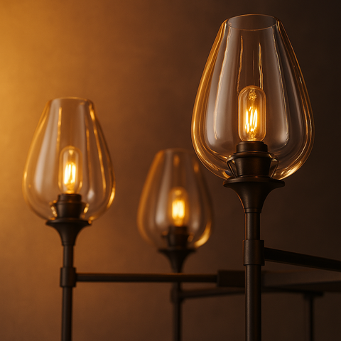 Tulip Round Chandelier 27"