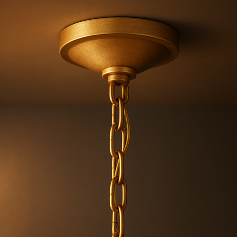 19th C. English Openwork Round Chandelier 50"