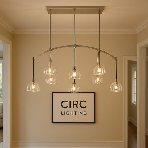 Hemisphere Linear Chandelier 54"