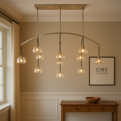 Hemisphere Linear Chandelier 72"