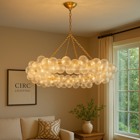 Talia Ring Chandelier 54"