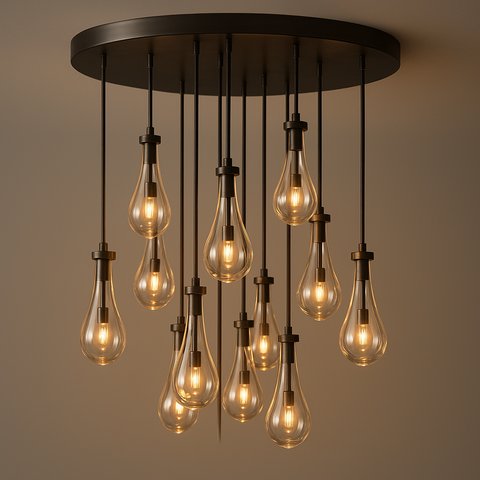 Rain Round Chandelier 36"