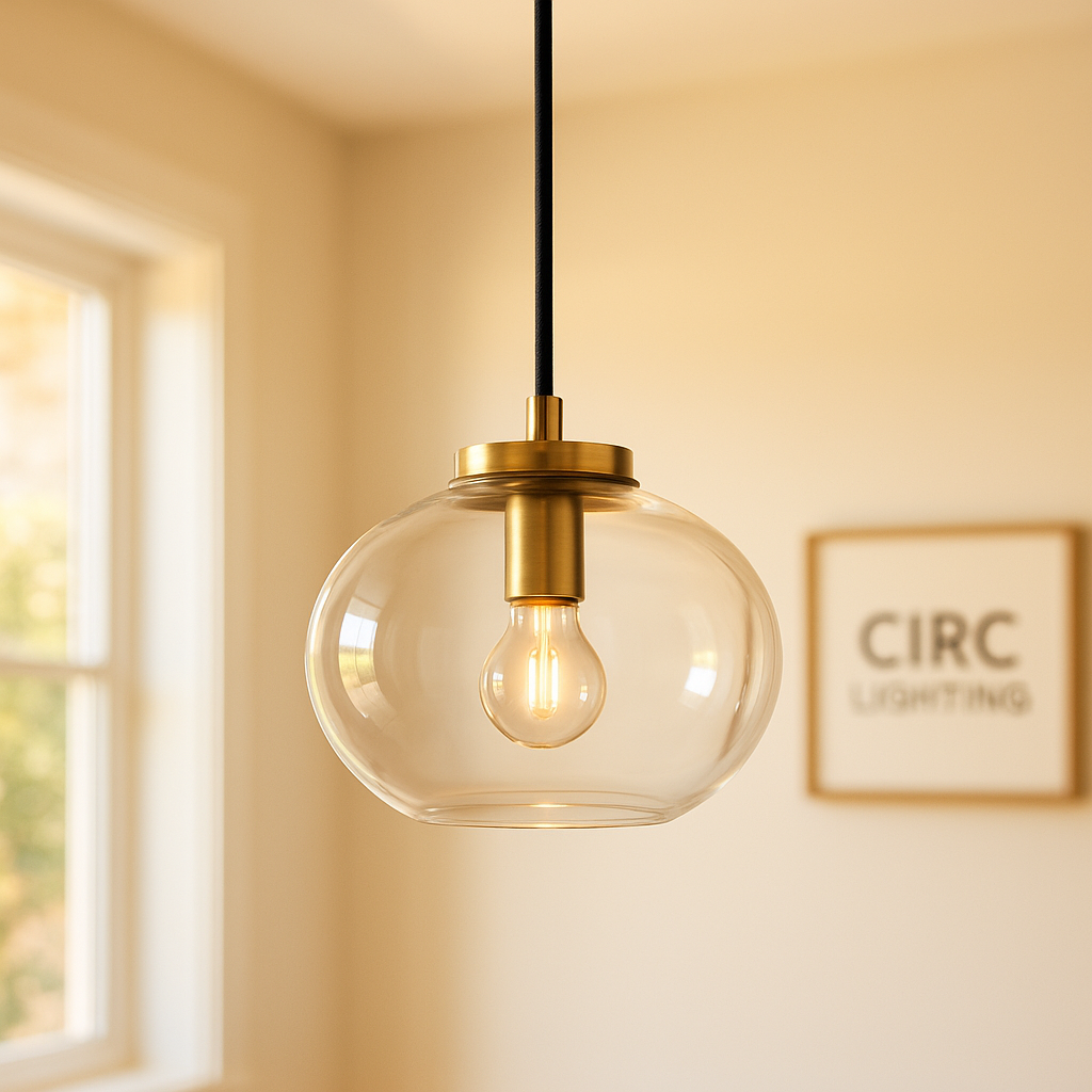 Cabrette Clear Glass Pendant