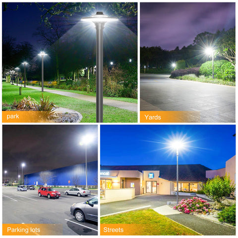 LED Circular Area Light | 60W to 200W | 5000K & CCT Tunable | External Photocell