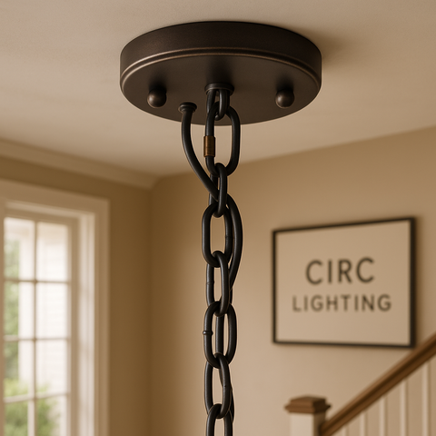 Harlow Calcite Round Chandelier 19"